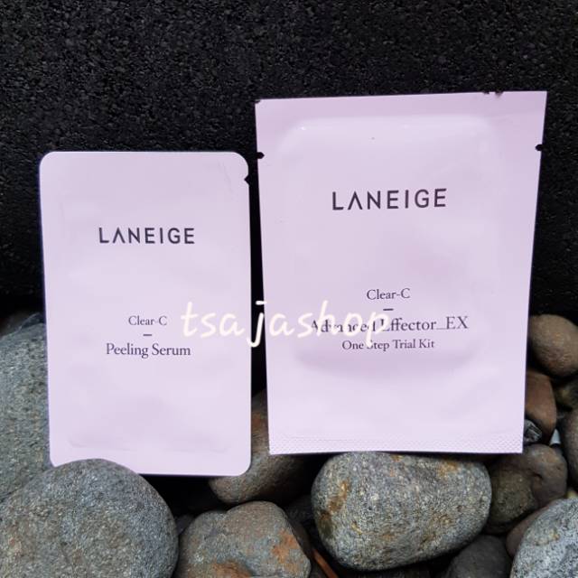 Laneige Clear C Advanced Effector EX One Step Trial Kit | Peeling Serum Sample Sampel