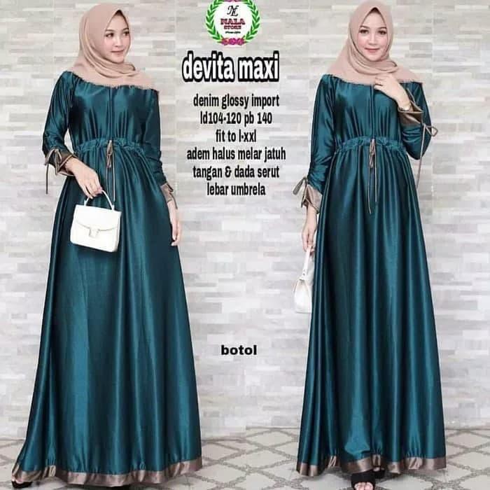Gamis muslim I New Devita maxy 2019 I Fashion muslim terbaru