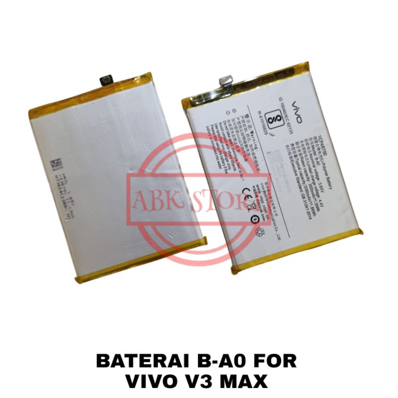 BATRE BATERAI BATTERY VIVO V3 MAX B-A0 ORIGINAL