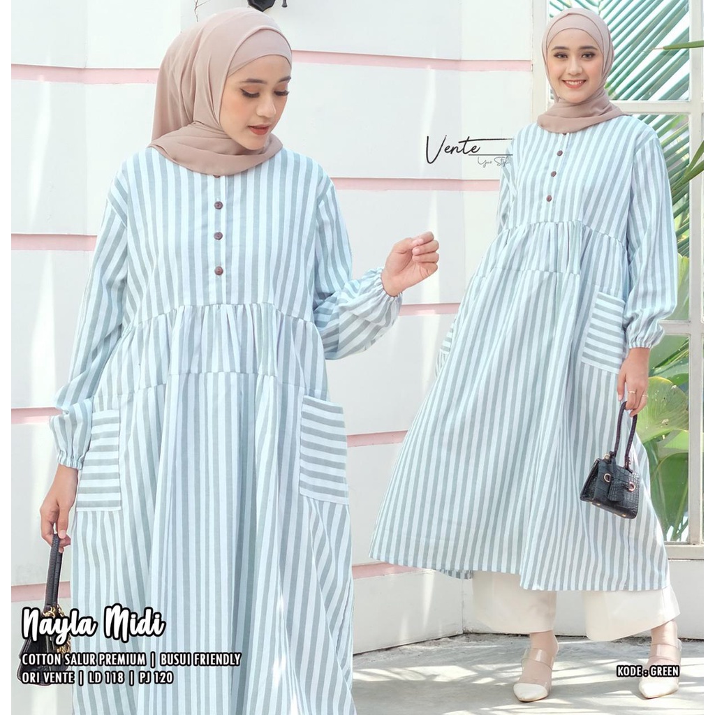 Nayla Midi Dress by Vente