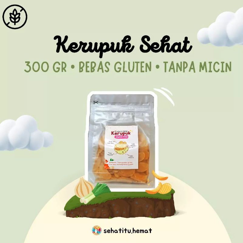 

[ Siap Goreng ] Kerupuk Bawang Gluten Free NO MSG NO MICIN NO PENGAWET NO PEWARNA