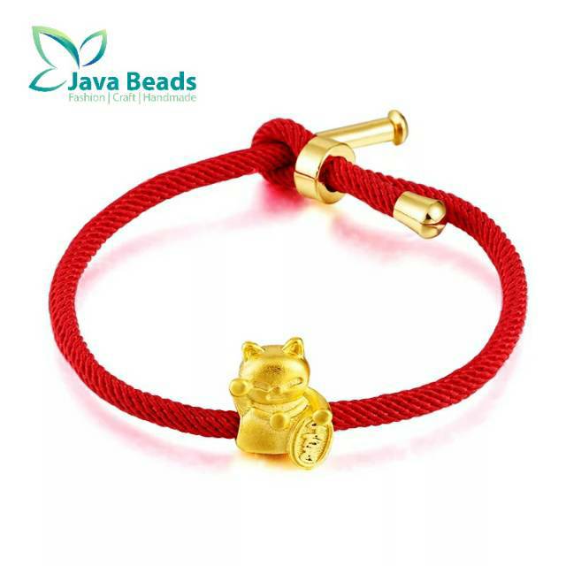 Gelang Emas Lucky Cat Perhiasan Aksessoris