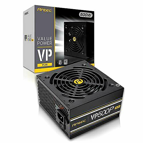 Antec VP500 Plus - 500W 80 Plus Certified Power Supply