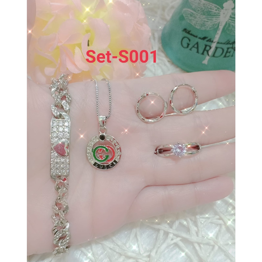 SET WANITA PERHIASAN FASHION/SET PERHIASAN WANITA/AKSESORIS PERHIASAN PAKET 3 IN 1