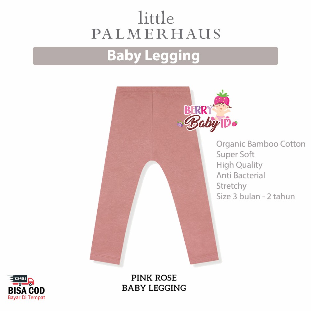 Little Palmerhaus Baby Legging Celana Panjang Bayi Katun Premium 3 bulan - 2 tahun Berry Mart