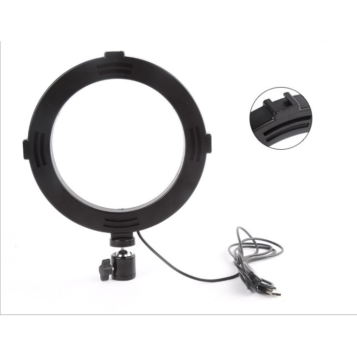 LED Ring Light 8 inch Stand 3 Color Dimmable For Selfie Vlogging Bonus Tripod Stand