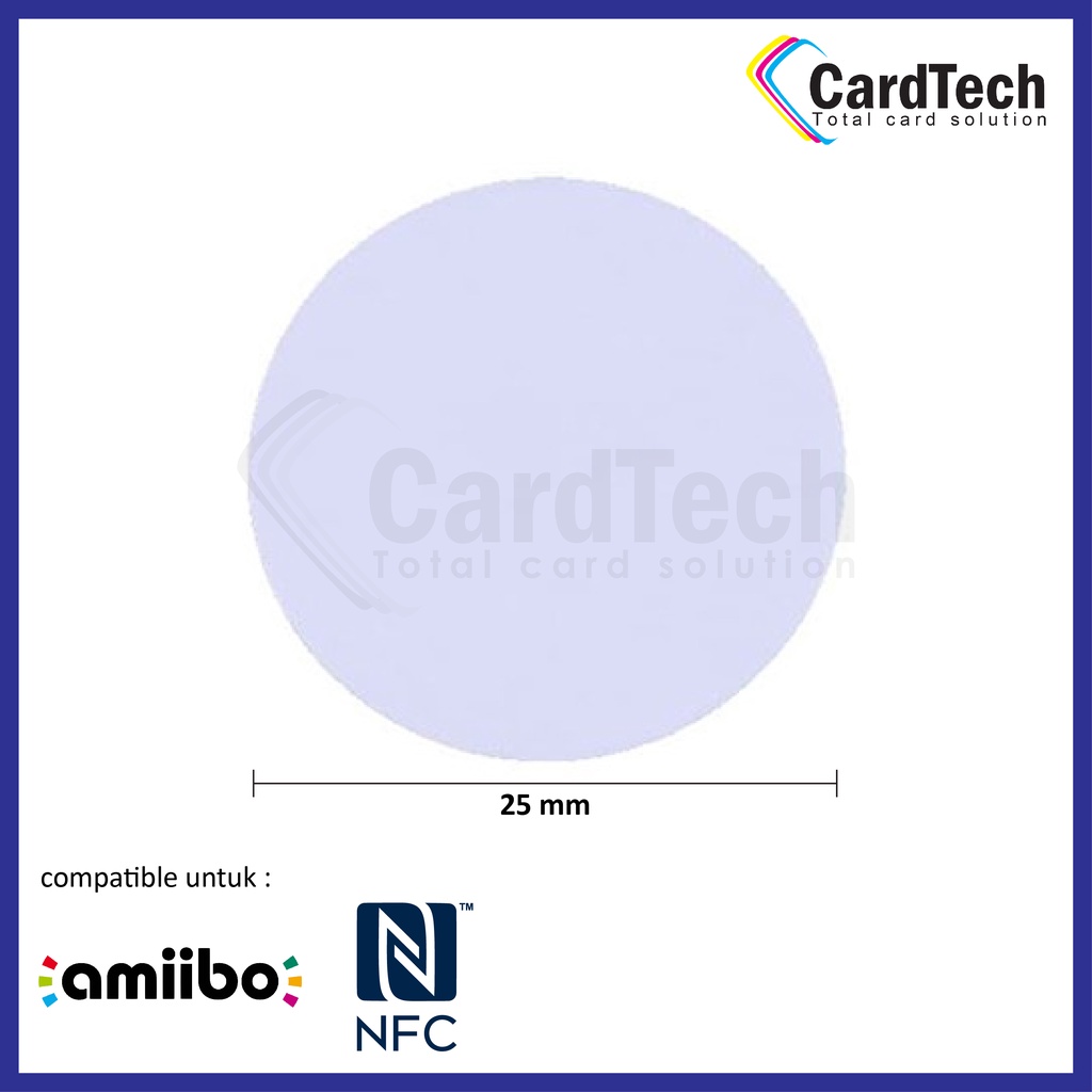 

NTag215 PVC Coin 25mm RFID NFC Programmable NTag Tag 215 Amiibo TagMo