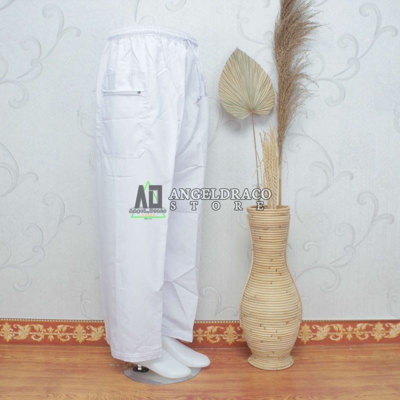 Celana Sirwal Dewasa Jumbo Putih / Celana Sirwal / Celana Sirwal Dewasa / Celana Sirwal Dewasa Jumbo
