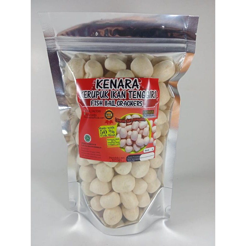 

Kerupuk ikan tenggiri Kenara/getas/kemplang/kerupuk atom berat 180 gram