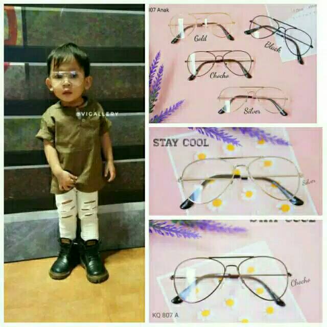 √BAYAR DITEMPAT√ Kacamata rey ben anak/kacamata aviator anak VL209AF