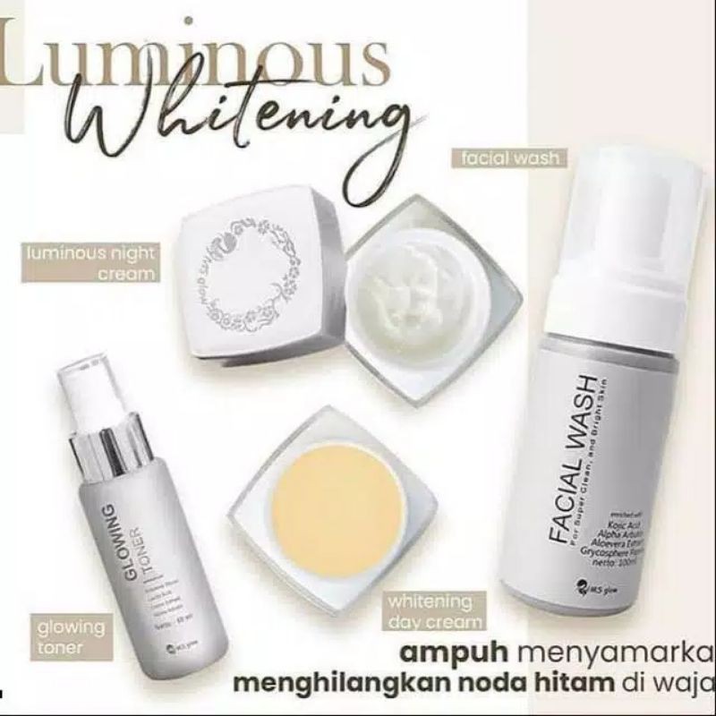 Paket Luminous MS Glow paket wajah 100% original perawatan wajah wanita skincare (bisa cod)