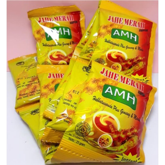 

JAHE MERAH BUBUK INSTANT "AMH" 1 RENCENG (12 Sachet)