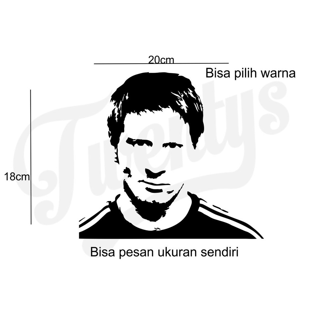 

STIKER MESSI STICKER BISA DITEMPEL DIMANA SAJA