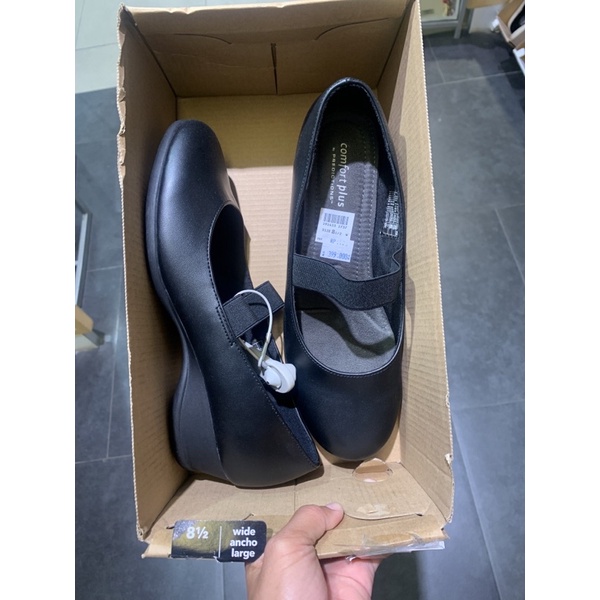 Comfort plus gretchen black payless wedges