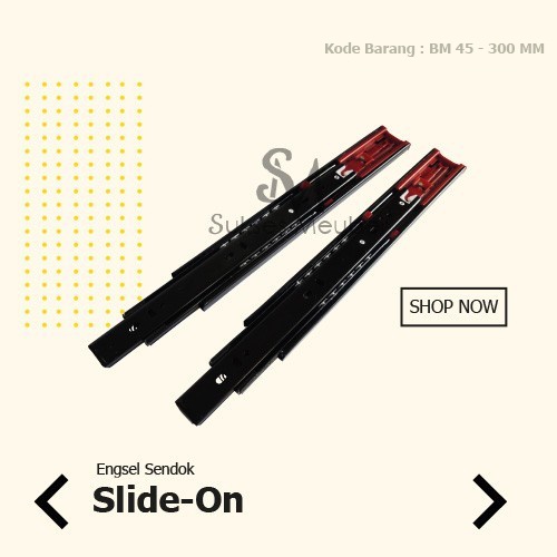 HUBEN Rel Slow Motion Full Extention BM - 45 - 300 | Rel Laci Double Track Slow Motion HUBEN