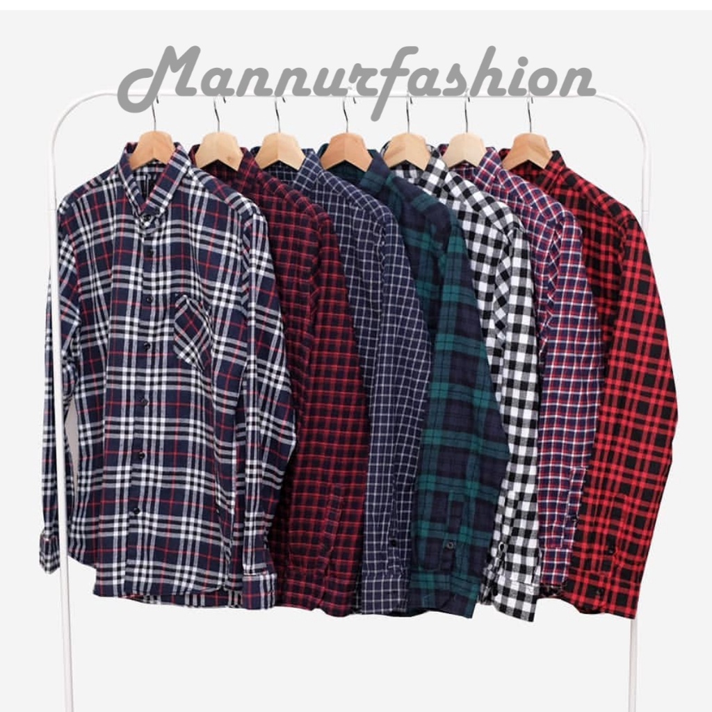 KEMEJA FLANEL PRIA IMPOR DISTRO KUALITAS PREMIUM LENGAN PANJANG UNISEX KOTAK KOTAK FLANNEL WANITA 2022