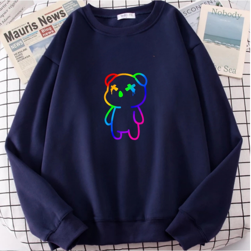 Sweater Dewasa Beruang Teddy Bear 010 Warna Pelangi