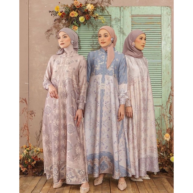 Gamis Aurora M/L/XL/XXL Gamis Kondangan Gamis Seragam Pesta