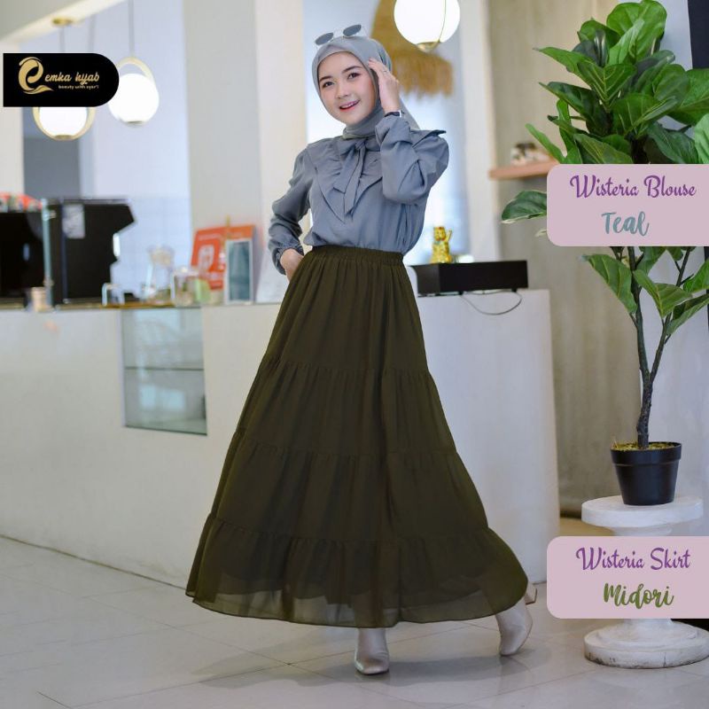 wisteria blouse and skirt by emka hijab open pre order