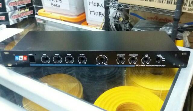 Box pre amplifier parametrik/tone control GAS. PR-2415
