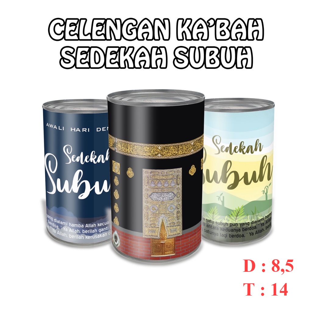 CELENGAN SEDEKAH SUBUH TABUNGAN SEDEKAH SUBUH KA'BAH KALENG BUKA TUTUP