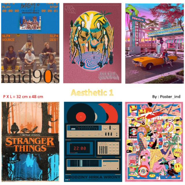 

Poster Aesthetic A3+ 40 ribu/6 lembar