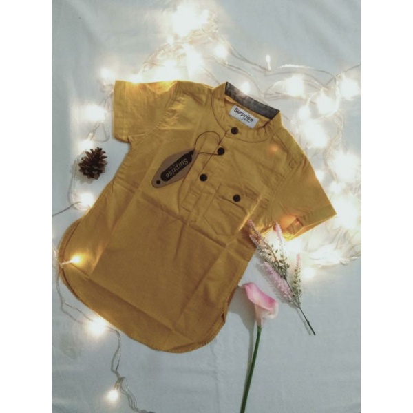 kurta anak anak  bahan garet