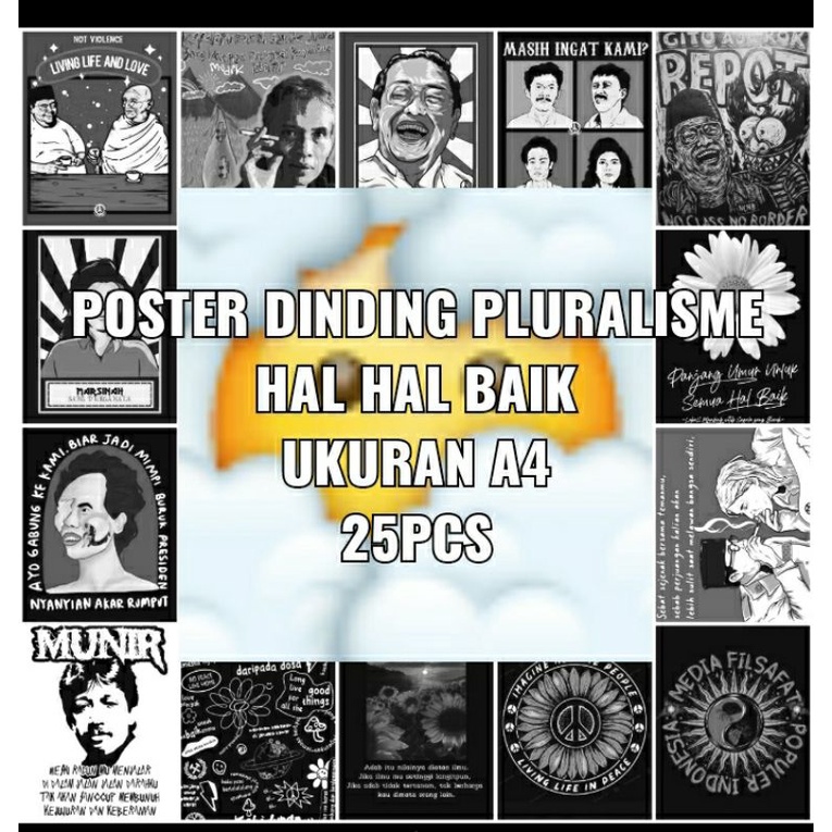 Poster Dinding hal Hal baik / Poster Dinding Pluralisme / Poster Dinding Aeshtetic / Poster Murah