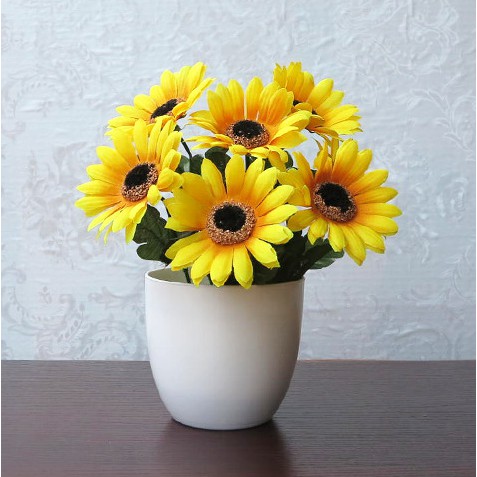 BG / COD / BUNGA / BUNGA HIAS / BUNGA PLASTIK / BUNGA HIAS PLASTIK / BUNGA MATAHARI / PBP34-5