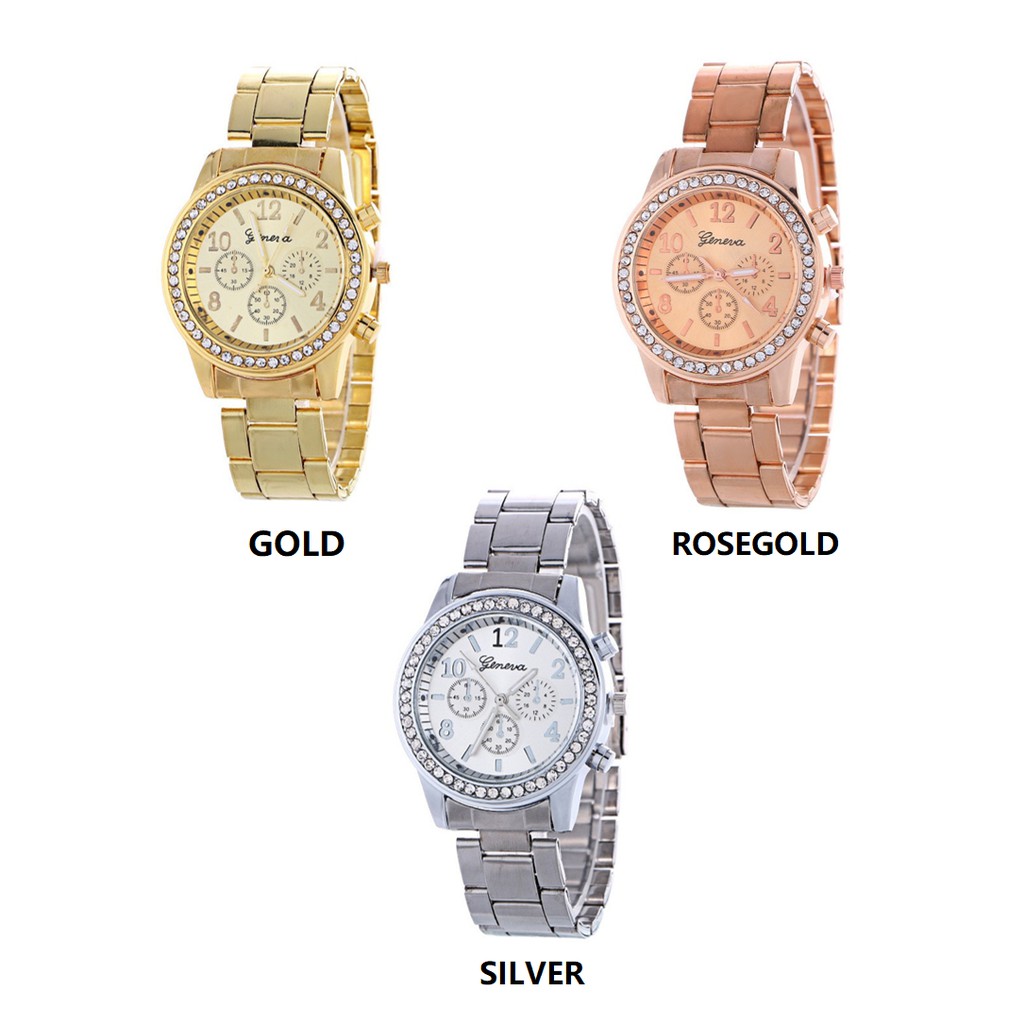 ELBER J132 Jam Tangan Rantai Pria Jam Analog Couple Fashion Unisex-1