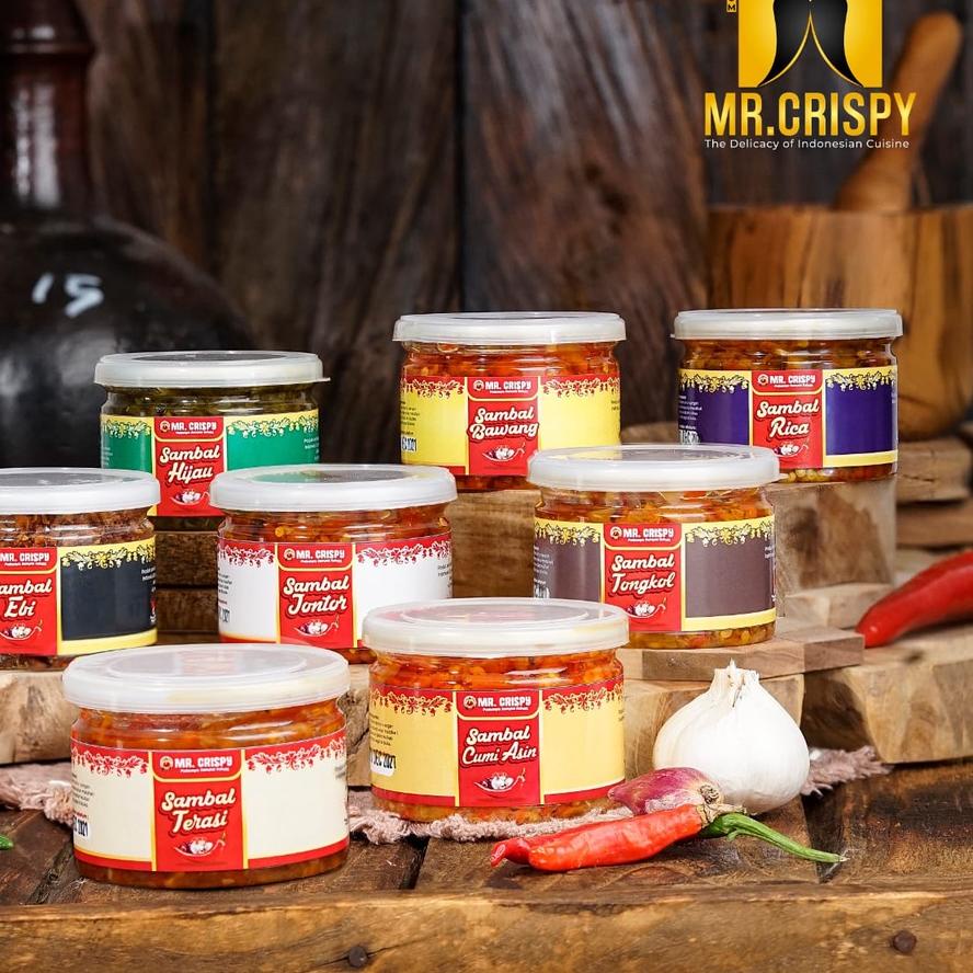 

✔️ F⚡ash Natal⚡ Sambal Cumi Asin/Pete/Bajak Ebi/Teri Medan Sambel Mr.Crispy