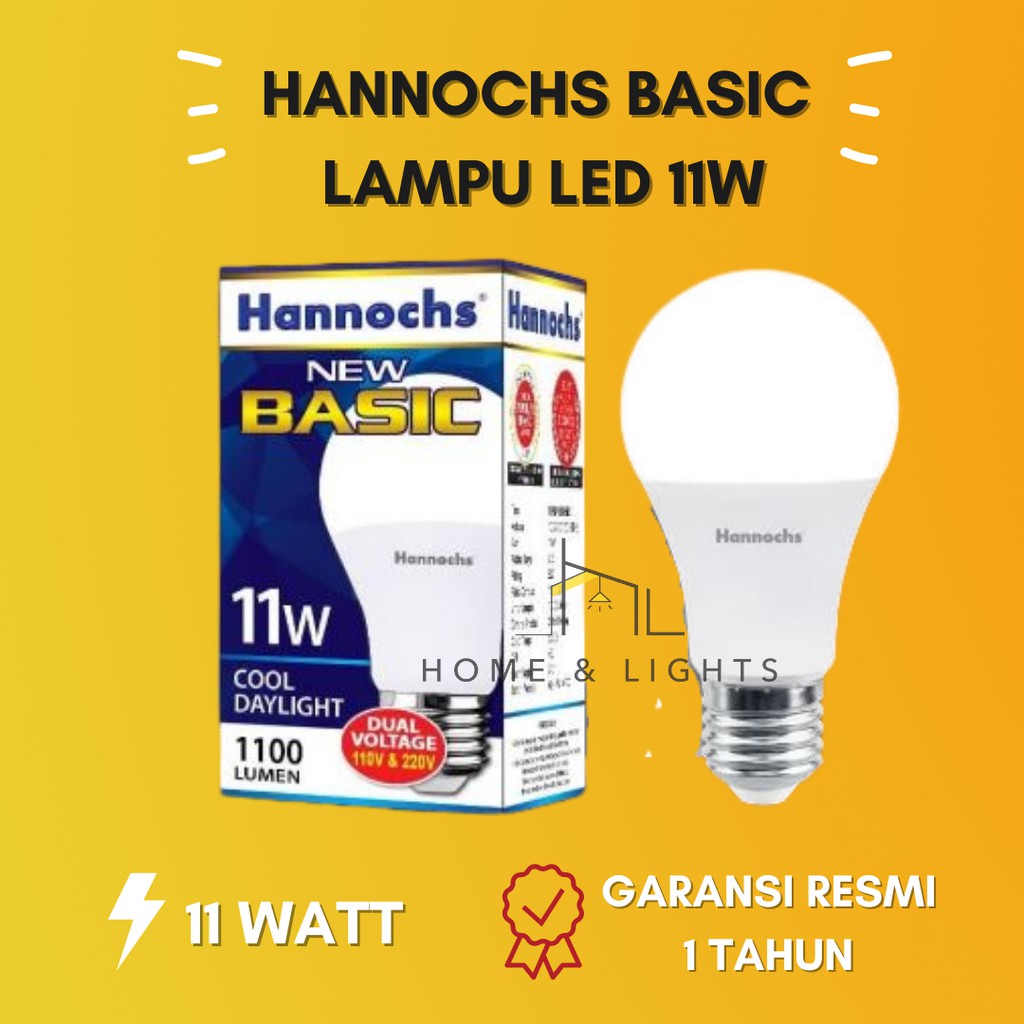 Lampu LED Murah Hannochs Basic LED Bulb 11W