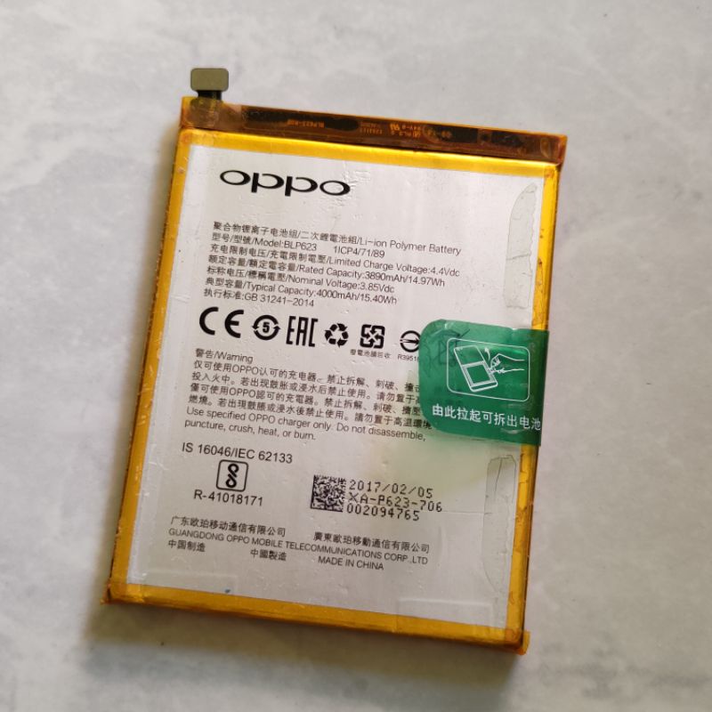 batre battery baterai oppo f3 plus original ori copotan