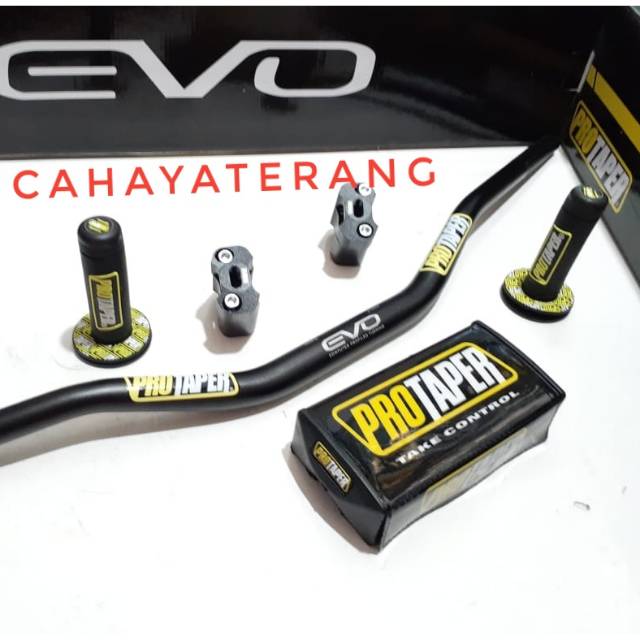 Paket Stang Protaper Original Evo LOW Handguard Busa Grip KLX BF CRF 150 BEAT STREET XRIDE NMAX PCX