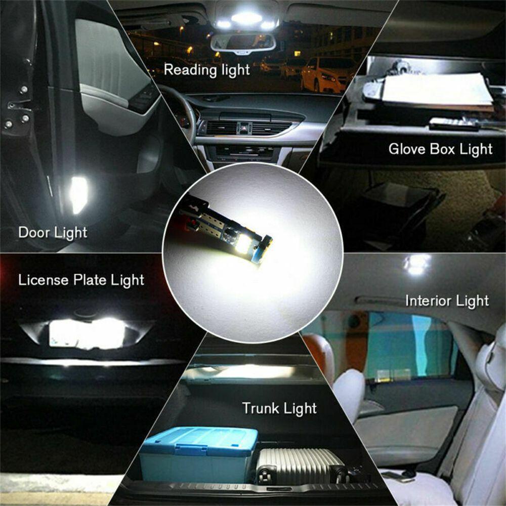 Top 10pcs Lampu Plat Nomor Putih Super Terang 12V COB LED Dome Map
