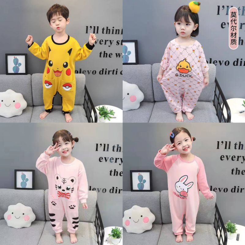 Jumpsuit Import Anak ( Jumpsuit Piyama Anak )