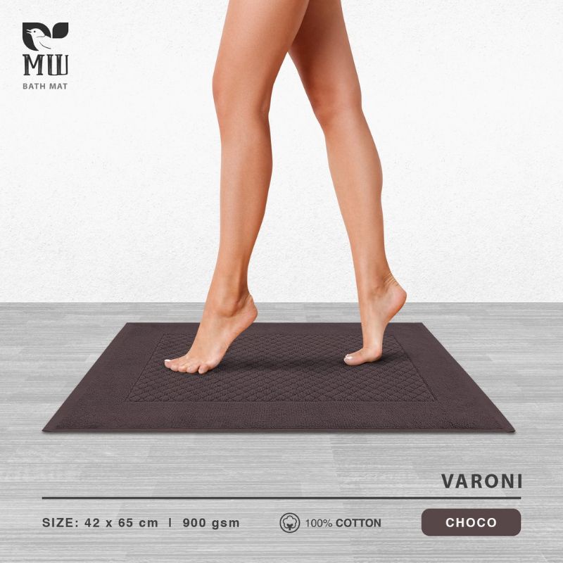 Keset Kaki Anti Slip Terry Palmer Morning Whistle Varoni 42x65 Keset Kamar Mandi Dapur Bath Mat