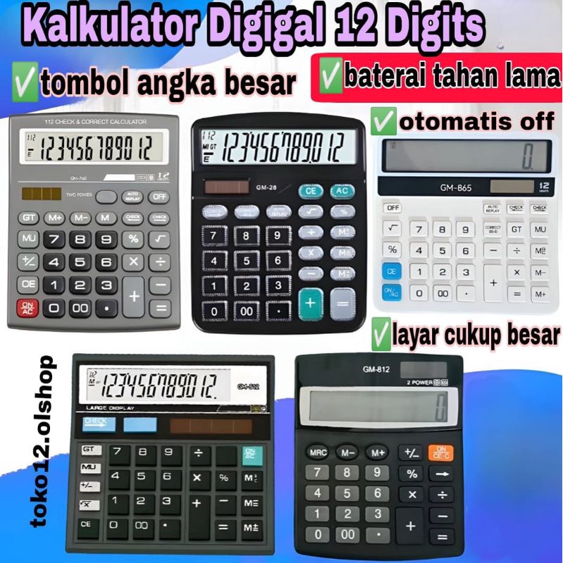 

Kalkulator CITIZEN CHECK DAN CORRECT SUPER GRADE 12DIGIT⭐ toko 12⭐