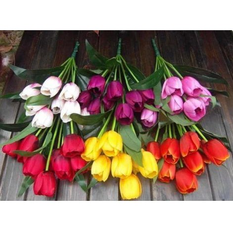 Artificial Flowers - Tulip (9heads)