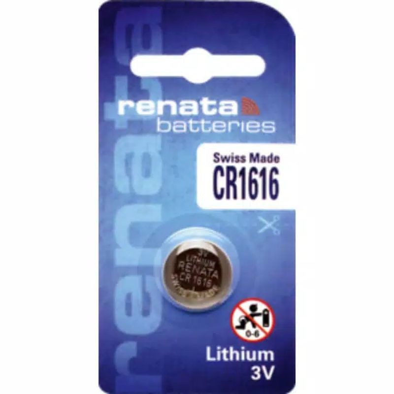 BATERAI RENATA CR1616 ORIGINAL / BATRAI BATRE BATTERY RENATA CR 1616 / RENATA CR1616 3V