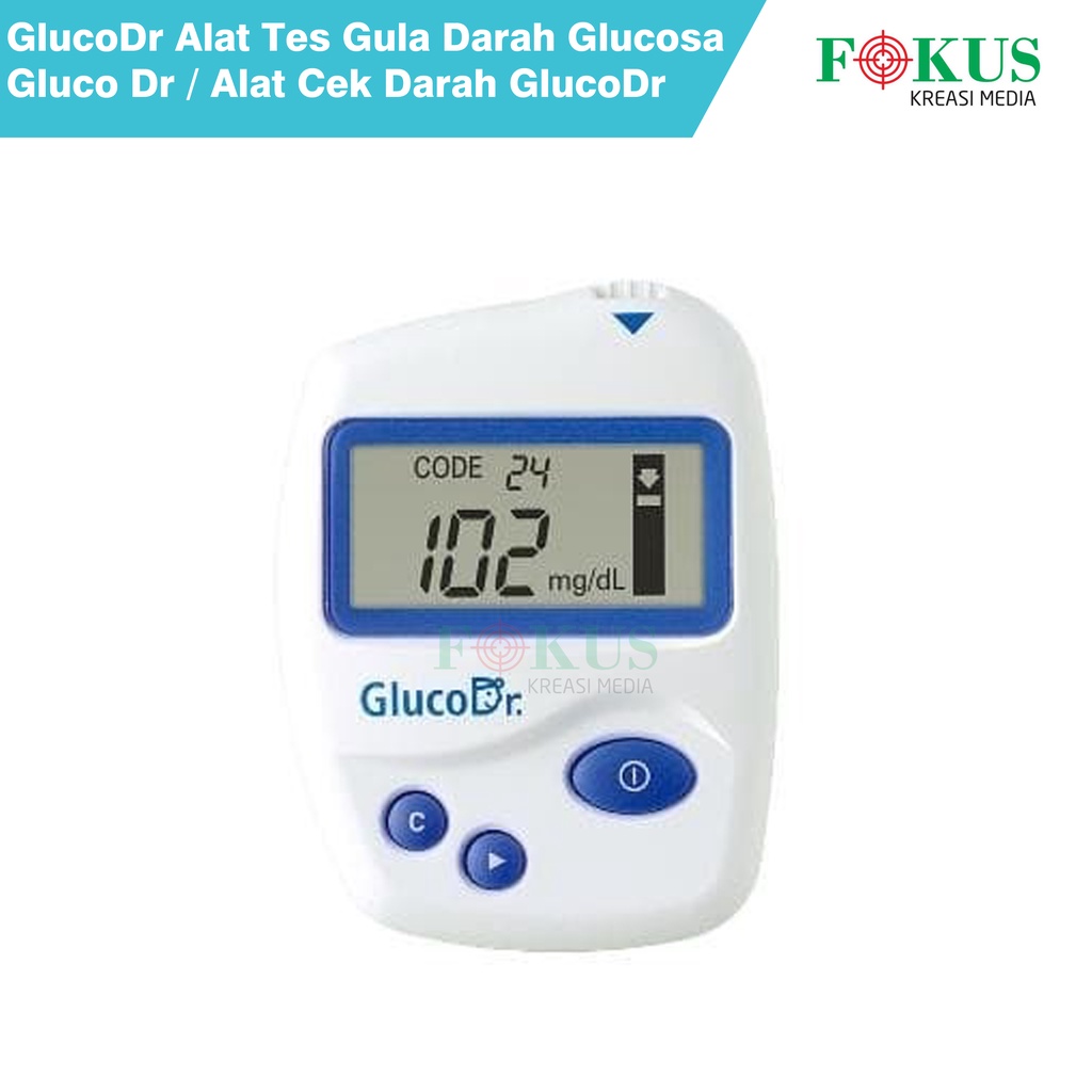 Alat Tes Gula Darah Glucosa Gluco Dr / Alat Cek Darah GlucoDr
