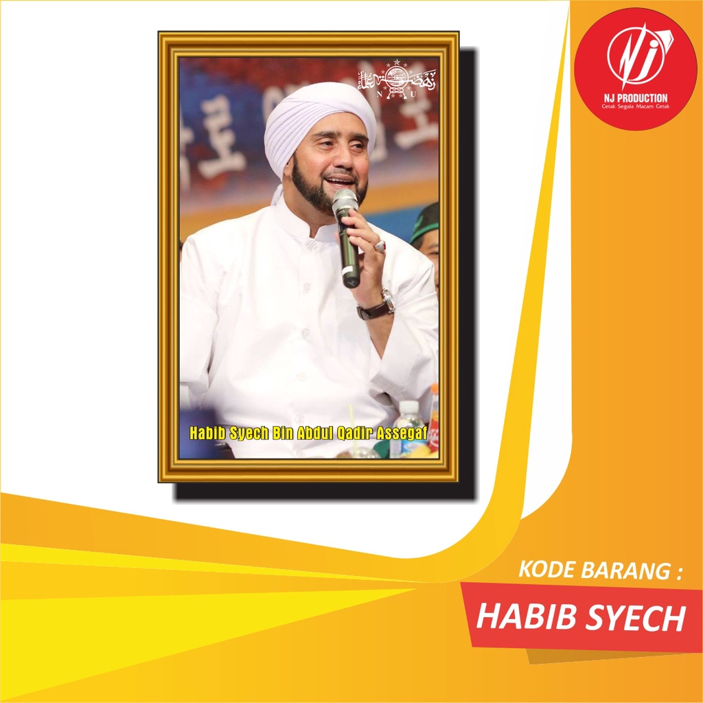 FOTO HABIB DAN ULAMA NU UKURAN BESAR - HIASAN DEKORASI DINDING - NJPRODUCTION