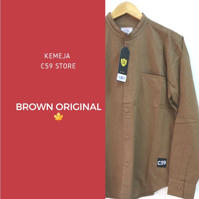 kemeja C59 store "ORIGINAL Long brown"