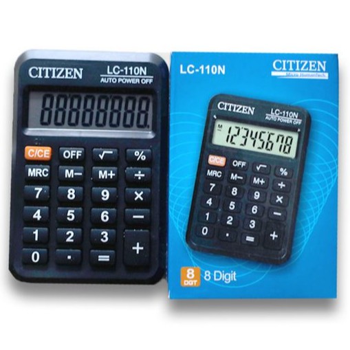 Kalkulator merk CITIZEN LC-110N /  LC 110 N CALCULATOR MINI Citizen Kalkulator / Calculator mini LC-110N