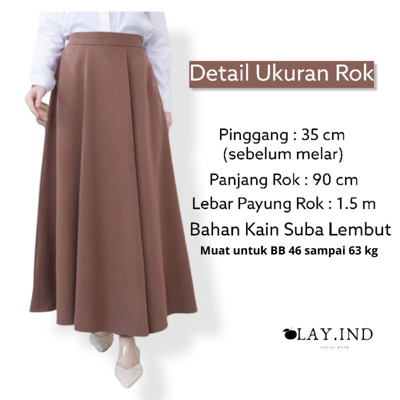 Rok Jodda Scuba Premium // Rok Payung murah // Rok Scuba premium