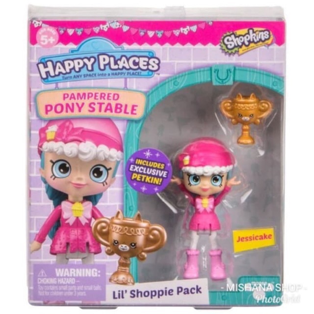 Happy Place Jessicake Shoppies Shopkins Doll Pampered Pony Stable
