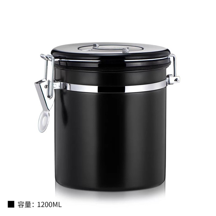 

COFFEE STORAGE WITH VALVE + DATE 1200ML TOPLES KOPI KEDAP UDARA