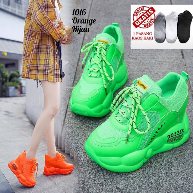 SEPATU WEDGES WANITA IMPOR KOREA 1016