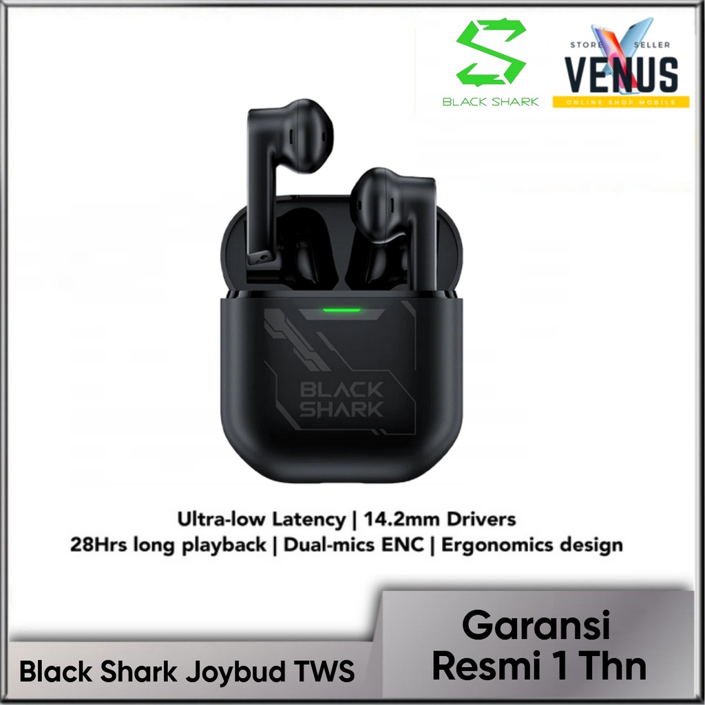 Black Shark Joybuds Earphone TWS Headset Gaming Bluetooth 5.2 Earbuds