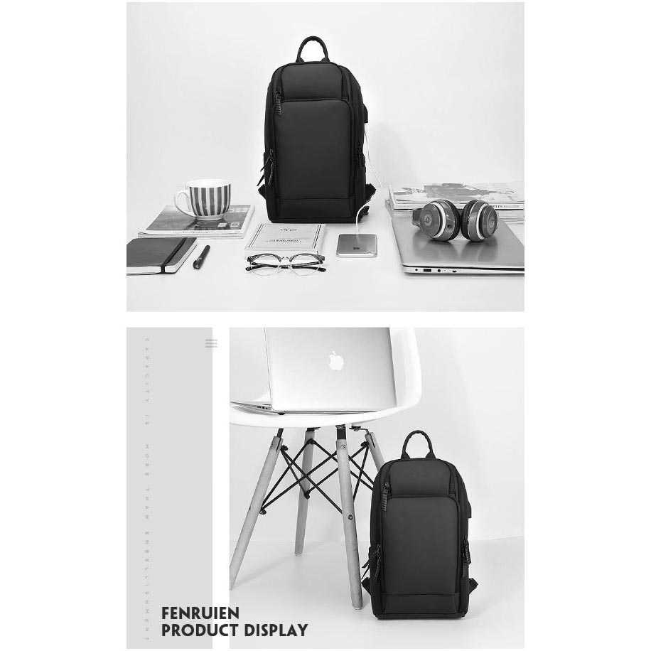 ROWE Tas Selempang Fashion Sling Bag Pria with USB Charger Slot - 8292